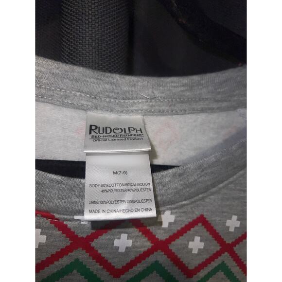 Ugly Christmas Sweater Xmas Sweatshirt Crewneck Size Medium Rudolph - Picture 2 of 3